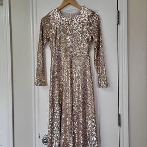 Ann Taylor Sequins Midi Dress